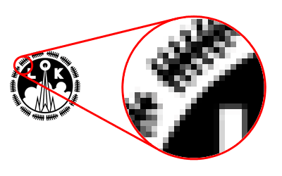 Förstoring av bitmap